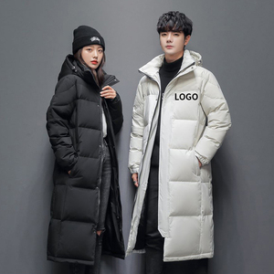 <span class=keywords><strong>Doudoune</strong></span> longue en duvet de canard, résistante au <span class=keywords><strong>froid</strong></span>, avec <span class=keywords><strong>grand</strong></span> col en fourrure, <span class=keywords><strong>pour</strong></span> l'hiver, vêtement de travail, épaisse, personnalisable, <span class=keywords><strong>pour</strong></span> couple, modèle transfrontalier - Product Image 1