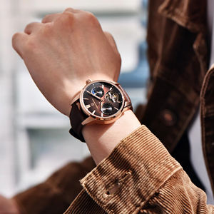 Nuevos Relojes Mecánicos de Piloto PAGANI DESIGN para Hombre 2025, 10 Bares de Resistencia al Agua, Marca de Lujo, Cristal de Zafiro, Fase Lunar, Reloj Luminoso para Hombre - Product Image 2