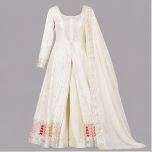 Elegante Conjunto de Traje Anarkali Bordado Estilo Pakistaní para Mujer, Diseño de Palazzo con Dupatta, Vestido Étnico para Fiesta - Product Image 5