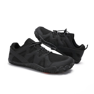 Chaussures de randonnée pour hommes, dessus en mesh respirant, semelle extérieure en caoutchouc, semelle intermédiaire en EVA, bout rond, chaussures de marche tout-terrain pour toutes les saisons - Product Image 2