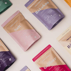 בית חרושת שקיות מזון ישיר מתכלה שקיות יחיד עבה רוכסן לעמוד על שקיות לחטיפים - Product Image 3