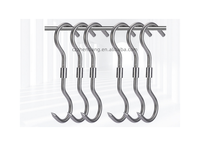 Crochets pivotants pour boucherie - Crochets simples en acier inoxydable 201/304 durables - Crochets rotatifs doubles pour viande et volaille