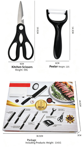 8PCS Kitchen Gadget <b>Knife</b> <b>Set</b> Non Stick Coating Kitchen <b>Knives</b> with Color Gift Box Complete Cooking Tool <b>Set</b> for Household - Product Image 4