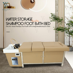 Professional <strong>Hair</strong> Salon Washing <strong>Spa</strong> Head Massage Bed With Water Tank Foot Massage Pedicure Shampoo Bed Electric With <strong>Steamer</strong>