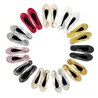 Chaussures de danse de ballet pour femmes adultes avec semelles souples, utilisation intérieure-extérieure, fermeture à lacets, style professeur
