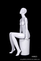 Maniquíes de Exhibición para Tiendas de Ropa, Maniquíes de Escaparate, Maniquíes Femeninos Sentados, Maniquí de Cuerpo Entero para Vestido de Novia Estilo Coreano Blanco