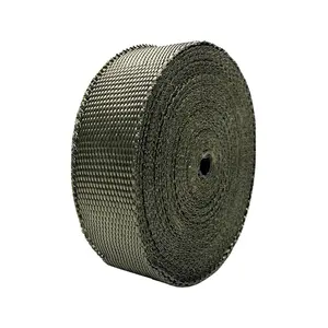 5Cm * 15M 29.4Oz/1000gsm 16.4 Werf Rol Spruitstuk Warmte-Isolatie Premium Titanium Uitlaat Header Wrap