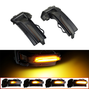Autodragons, señal de giro LED secuencial, lámpara indicadora de espejo lateral, lente ahumada, indicador de espejo oscilante LED que fluye ámbar para <span class=keywords><strong>Q2</strong></span> Q3 - Product Image 5