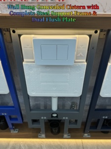 Cisterna de Pared Oculta Multiusos de HDPE Duradero con Doble Descarga para Baños de Hoteles, Hogares y Comercios - Product Image 4