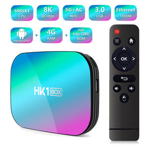 Lemfo — boîtier Smart TV HK1/S905X3, 4 go RAM/32 go <span class=keywords><strong>ROM</strong></span>, android 9.0, 64 bits Quad core, lecteur multimédia 3D/HD/8K/4K H.265, avec WiFi 2.4/5 ghz - Product Image 2