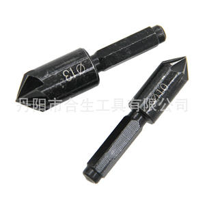 Herramienta de biselado de siete cuchillas Mr Drill, 2 piezas, vástago de 5.7 mm, broca de acero al carbono para trabajar la madera, para un acabado liso - Product Image 4