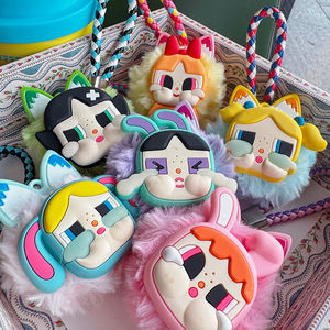 Llavero de Peluche de Bebé Llorón de Dibujos Animados, Colgante de Cuerda para Bolso, <span class=keywords><strong>Muñeca</strong></span> de Cabeza Grande para Niñas, Regalo de Moda para Bolso - Product Image 6
