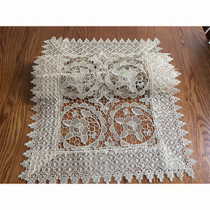 Bán buôn Khăn trải bàn cổ điển và bảng RUNNERS ren thêu <span class=keywords><strong>Overlay</strong></span> Khăn trải bàn hình chữ nhật ren bảng Bìa Khăn trải bàn - Product Image 2