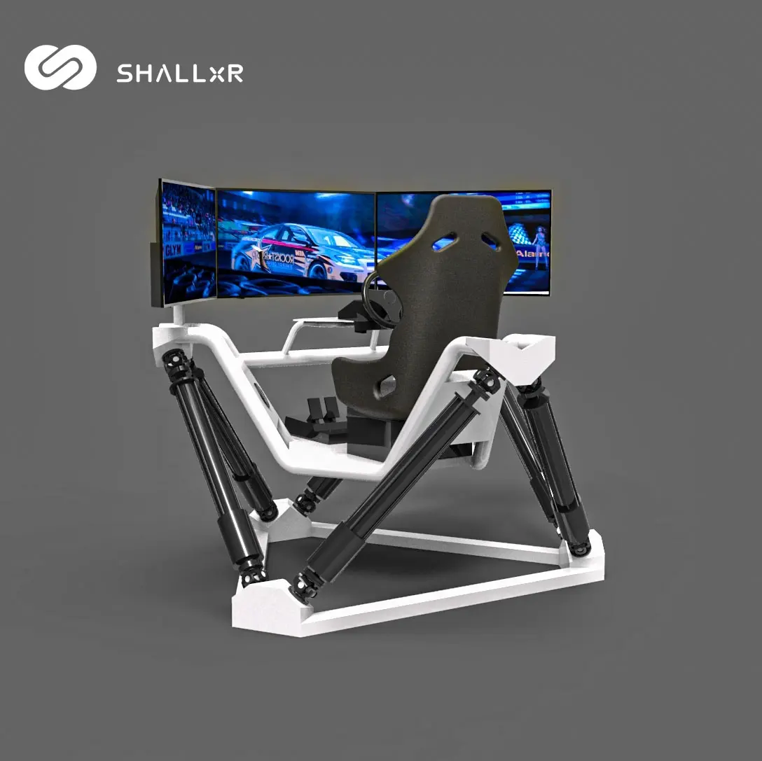 ShallxR Indoor Sports VR Training Car Racing Game Machine Driving Simulator 4D Car Racing Simulator Game Machine