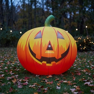 Citrouille Gonflable Lumineuse pour Halloween – Décoration de Fête Thème <span class=keywords><strong>Maison</strong></span> <span class=keywords><strong>Hantée</strong></span> avec Ambiance Sinistre pour Centres Commerciaux - Product Image 2