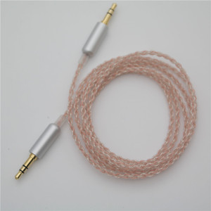 Braided Audio <b>Cable</b> 3.5mm To 3.5mm Male To Male For Car Aux And Headphones Silver Plated Tpe Core - Product Image 3