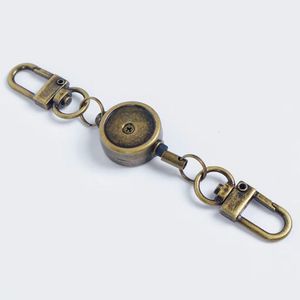 Porte-badge rétractable en alliage de zinc avec mousqueton pivotant, mini porte-carte d'identité, cordon de 35 cm, 21 mm, léger, 20 g - Product Image 3