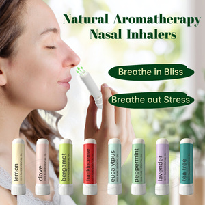 OEM Easy <strong>Breathe</strong> Aromatic Nasal <strong>Inhaler</strong> Sticks Daily Refreshing Boost Energy 4 Pcs/Set - Product Image 1