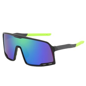 Sports Sunglasses Goggles <b>Black</b> <b>Frame</b> Pc Lens Uv400 Protection For Outdoor Cycling Driving Men's 9807 - Product Image 2