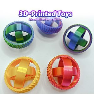 Jouet Fidget Spinner en plastique imprimé en 3D, jouet de bureau, cadeau pour la Saint-Valentin, anniversaire, fête, pour les enfants de 14 ans et plus - Product Image 5