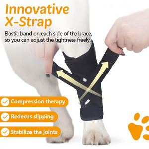 Soporte Innovador y Duradero para Patas de Perro con Correa en X, Material de Neopreno, Manga Calefactora para Articulación Trasera (Patrón Sólido) - Product Image 2