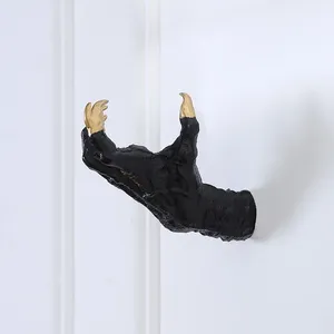 <span class=keywords><strong>Objetos</strong></span> Decorativos Artísticos, Arte de Pared Gótico de Resina, Gancho de Pared con Forma de Garra de Diablo, Simulación de Manos 3D, Colgante de Pared para Halloween - Product Image 4