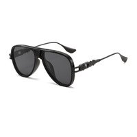 Nouvelles Lunettes de Pilote Rétro Unisexe 2026 Style Européen et Américain, Protection UV400, Verres Dégradés, Confortables, Branches Métalliques, Monture Complète