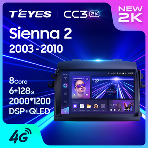 TEYES CC3 2K Reproductor de DVD para Toyota Sienna 2 II Toyota Sienna XL20 <span class=keywords><strong>2003</strong></span> - 2010 Reproductor de DVD para coche de 9 pulgadas - Product Image 5