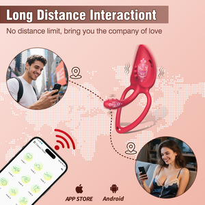 Vibratore Indossabile per Mutandine con <span class=keywords><strong>APP</strong></span> e Telecomando, Giocattolo per Coppie in Silicone Hands-Free, Logo Personalizzato, Giocattoli Sessuali per Adulti all'Ingrosso - Product Image 3