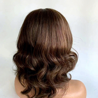 Perruques médicales personnalisées en cheveux humains Qingdao Modern Hair, avec dentelle suisse et silicone, pour patients atteints de cancer