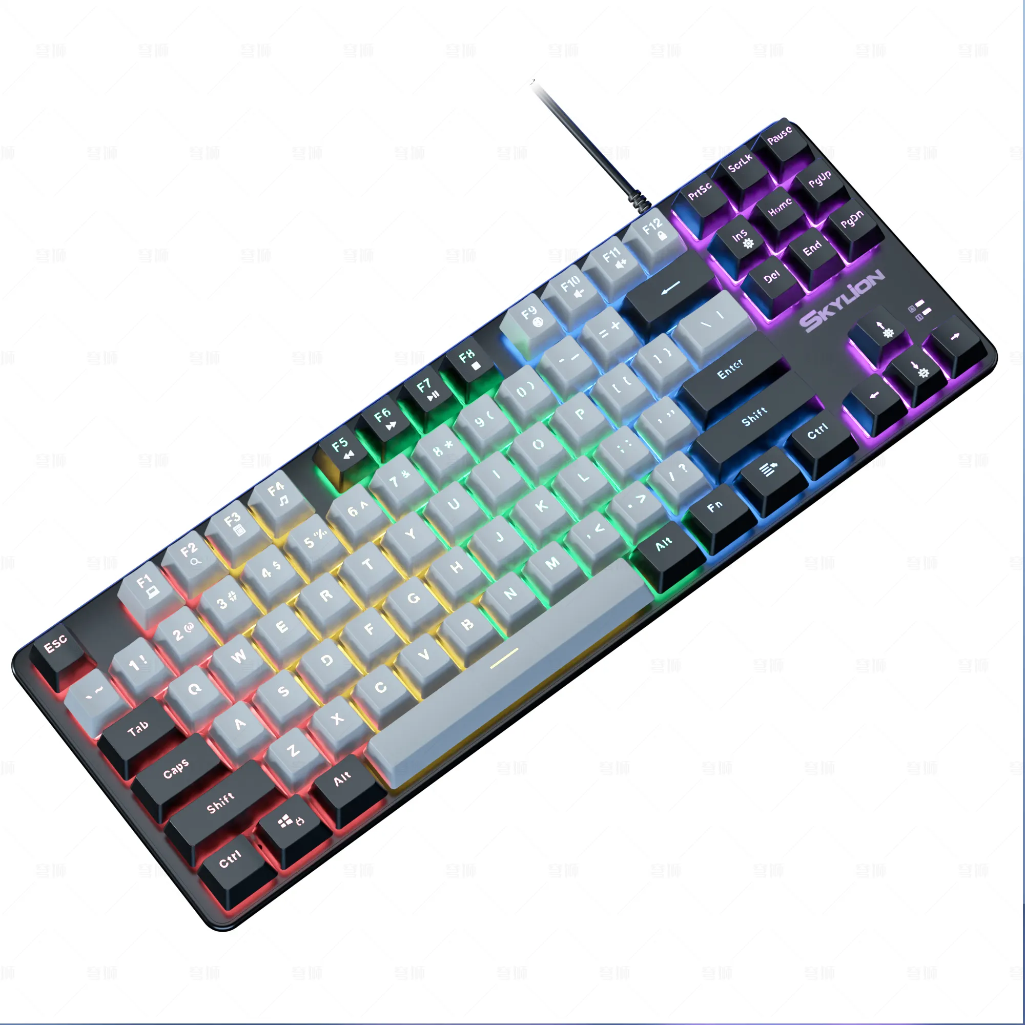 H87 real mechanical wired keyboard computer notebook external office e-games mechanical gaming keyboard