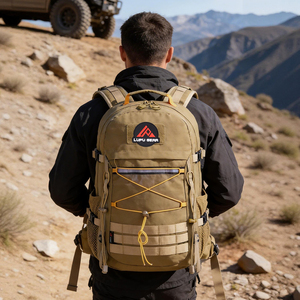 Sac à dos de randonnée et de sport LUPU, grande capacité, imperméable, minimaliste, en tissu Oxford, avec fermeture éclair, camouflage, sangle, pour le plein air - Product Image 4