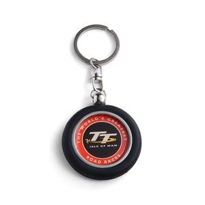 Promotional <b>Key</b> <b>Chain</b> Custom Logo Epoxy Tire Car Wheel Shape 3D Soft PVC Keychain - Product Image 1