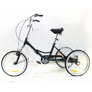 Tricycle adulte pliable 26 "24" 20 " avec panier de courses, tricycle de ville pour personnes âgées - Product Image 3