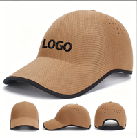Gorra Deportiva Premium de 5 Paneles con Corte Láser, Construcción sin Costuras, Secado Rápido, para Golf y Béisbol, con Logotipo Bordado Personalizado para Hombre y Mujer