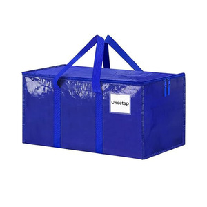 Bolsa organizadora de ropa Ukeetap, bolsa de almacenamiento rectangular azul de gran capacidad con cremallera para ropa y ropa de cama - Product Image 5