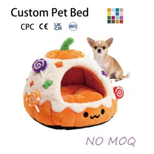 Nouveau Lit Doux et Chaud pour Petits Chiens et Chats, Style Peluche Animaux en Peluche, avec Motif Lune Islamique - Product Image 3