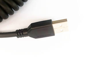 3M CAB-412 9ft 90A051922 Datalogic Scanner Cable USB en espiral Chaqueta de PVC Blindaje trenzado para impresoras QD2130 QM2110 QM2100 <span class=keywords><strong>GD4130</strong></span> - Product Image 3