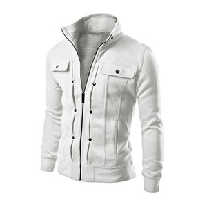 Novos Homens Casuais Hoodies Em Pé Colarinho Zipper Camisola Primavera Outono Cardigan Hoodies Homens Camisolas Roupas De Viagem Ao Ar Livre - Product Image 3