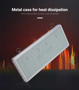 Tuoming Wall Mounted Nickel-Cadmium Indoor Rechargeable Fire Led Emergency Exit Sign <b>Light</b> - Product Image 4