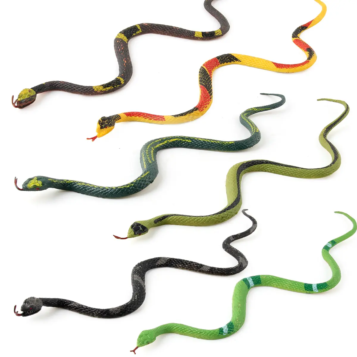 12 scary Rubber Snakes 14 inch long wholesale 99 cents each NEW! wholesale lot 