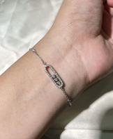 Pulsera Deslizante de Oro de 18K con Diamantes Cultivados en Laboratorio, Estilo Móvil, Engaste Completo, Suministro Directo de Fábrica, Personalización Disponible