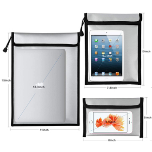 Carpeta Segura Resistente al Fuego e Impermeable, <span class=keywords><strong>Bolsa</strong></span> <span class=keywords><strong>para</strong></span> Documentos y <span class=keywords><strong>Dinero</strong></span>, Juego de 3 Piezas, Organizador de Almacenamiento Resistente al Fuego y al Agua - Product Image 2