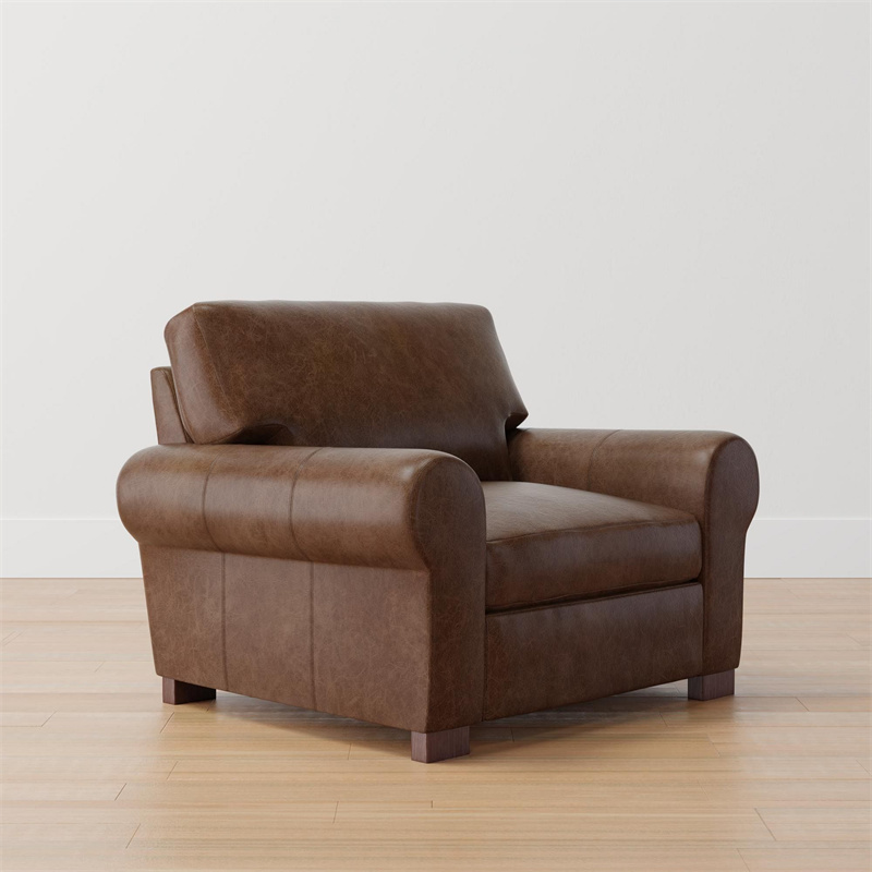 Wholesale Hotel Sofa Set Furniture Living Room Leather Upholster  Armchair For Living Room