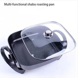 Vente chaude carré 6L cuisinière électrique cuisine saine marmite antiadhésive cuisson antiadhésive avec couvercle en verre pour la cuisson facile - Product Image 5