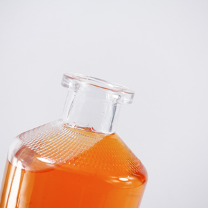 Personalizzato ODM OEM popolare 500ml bocca larga rotonda corta e robusta Vodka whisky Tequila bottiglie di vetro con tappo di plastica - Product Image 2