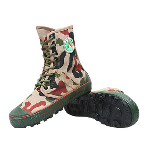 Botas de Protección Forestal Lan Yining, de Caña Alta, Resistentes a Pinchazos, para Hombre, Zapatos de Trabajo para Exteriores, Tacón Bajo, Camuflaje, Lona - Product Image 5