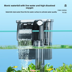 Sistem Sirkulasi Air Terjun Filter Akuarium Plastik Tiga-dalam-Satu Pompa Pemurnian dan Oksigenasi Air Akuarium - Product Image 2