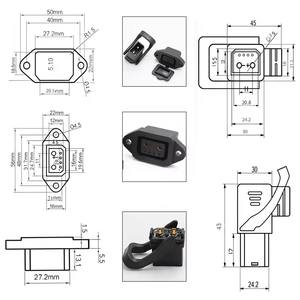 Konektor D-Tap DTAP 2+6 Pin, Soket Pengisi Daya Sepeda Listrik, Konektor Pria Wanita untuk Pengisi Daya Baterai - Product Image 2