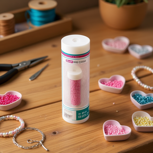 ILAN Abalorio Cuentas Rosas de 3mm para Manualidades y Joyería, 12 Piezas por Tubo - Product Image 2